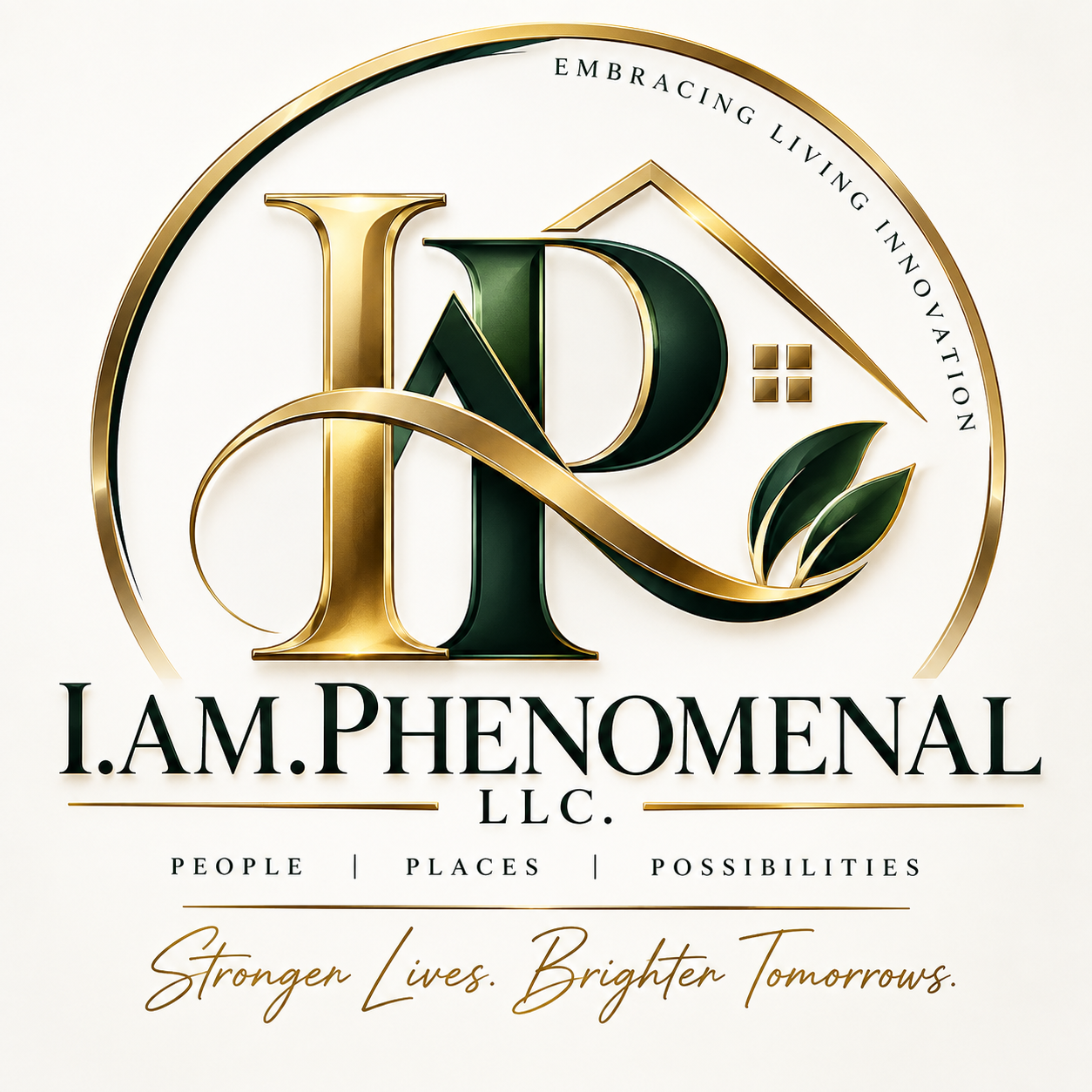 I. AM. PHENOMENAL LLC — Embracing Living Innovation emblem